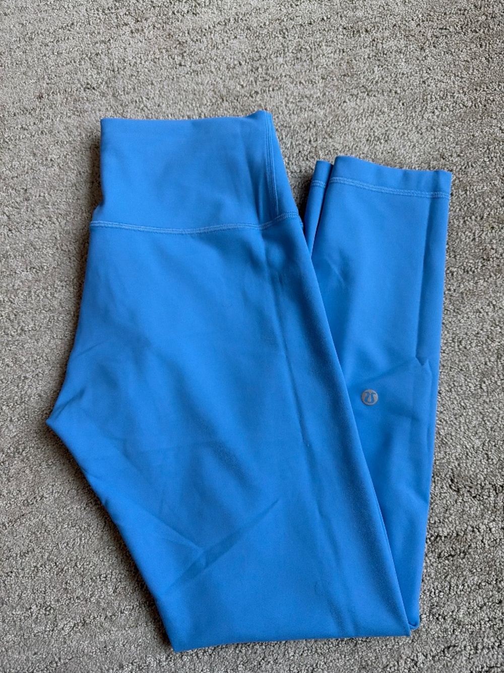 lululemon blue Wunder train leggings